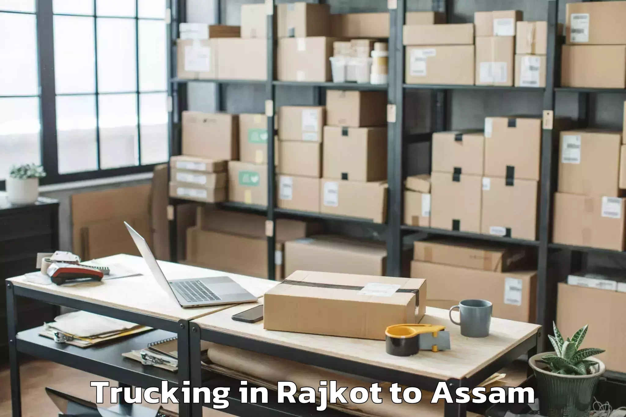 Book Rajkot to Barpeta Trucking